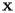 ${\bf x}$ 