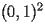 $(0,1)^2$ 